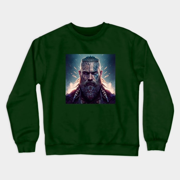 Illustration of Viking Valhalla Crewneck Sweatshirt by KOTYA